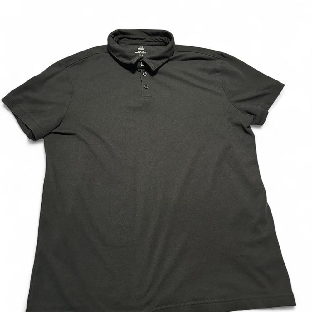 Hm black polo shirt with